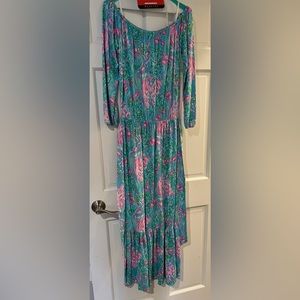 Lilly Pulitzer maxi dress. Fish print.